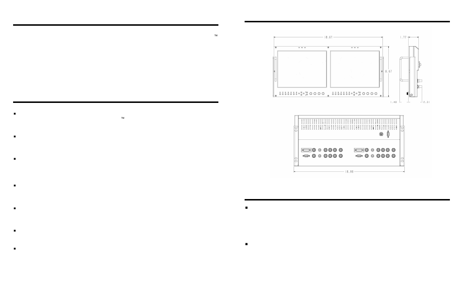 Product overview, Features, Maintenance | Specifications (continued) | Marshall electronic V-R1042DP-AFHD User Manual | Page 4 / 10