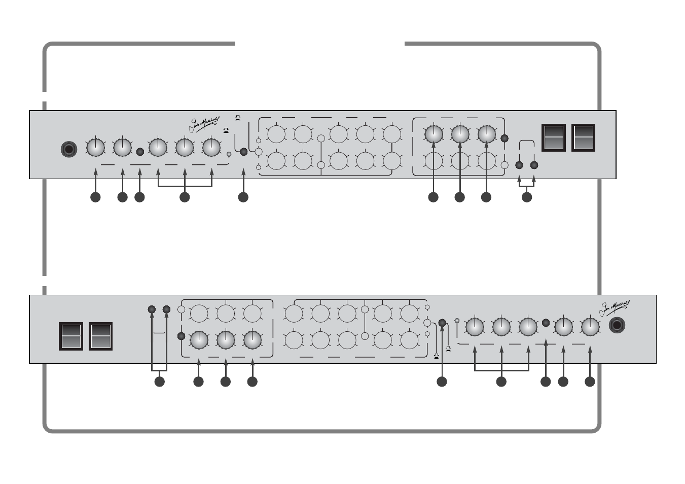 Jcm 2000, T s l 1 0 0, T s l 1 2 2 | Diagram a - clean channel, Front panel - tsl122 combo - clean channel, Front panel - tsl100 head - clean channel | Marshall electronic TSL100 User Manual | Page 7 / 10