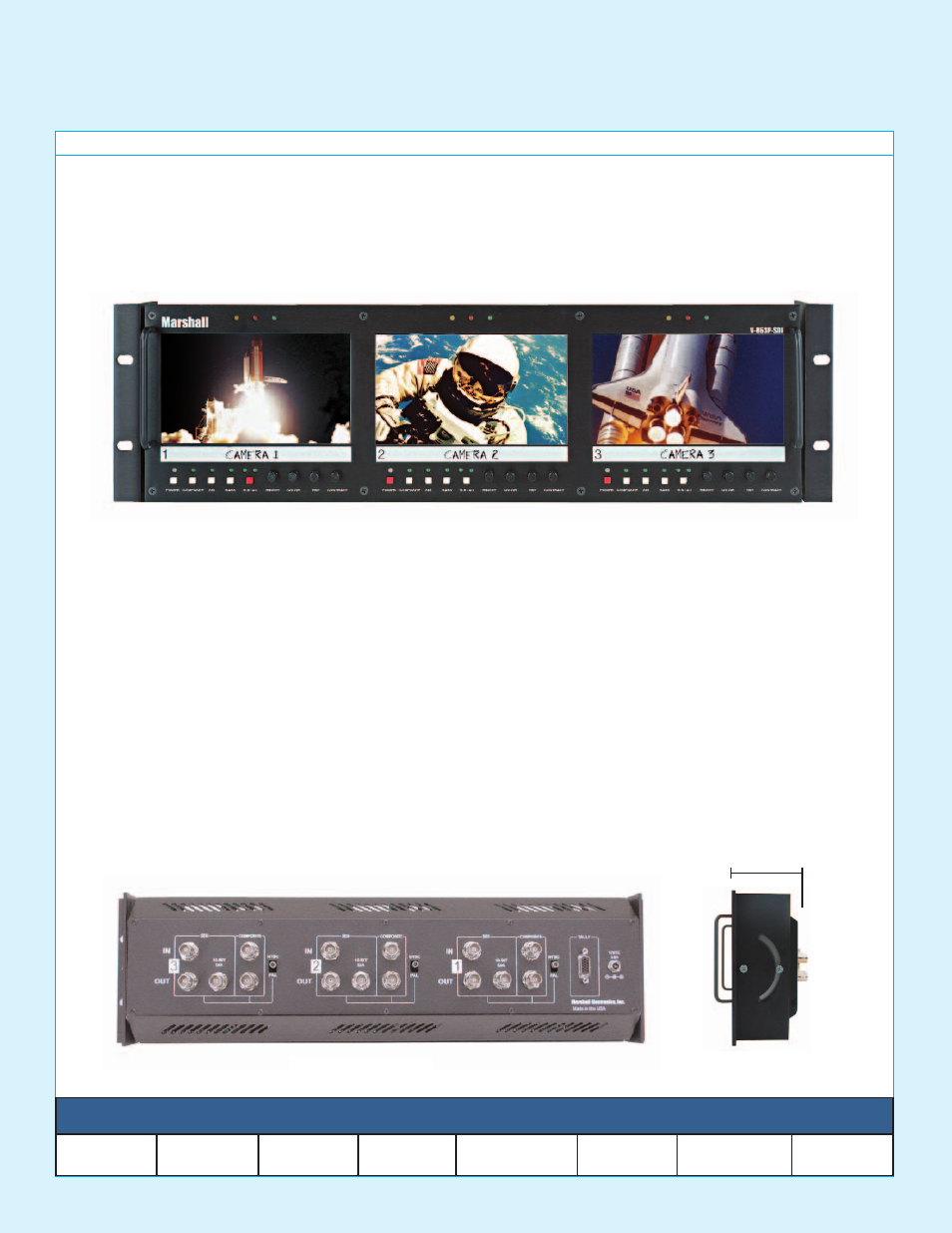 Marshall electronic V-R63P-SDI User Manual | 2 pages