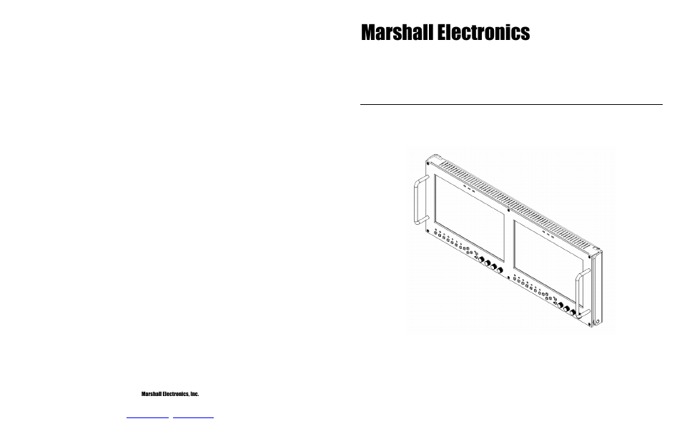 Marshall electronic V-R902DP-AFHD User Manual | 10 pages