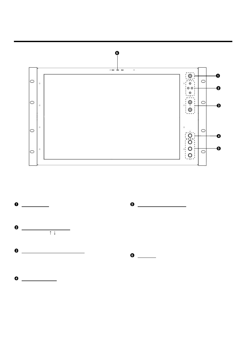 Top and front panel features | Marshall electronic V-R171X-IMD-HDSDI User Manual | Page 5 / 28