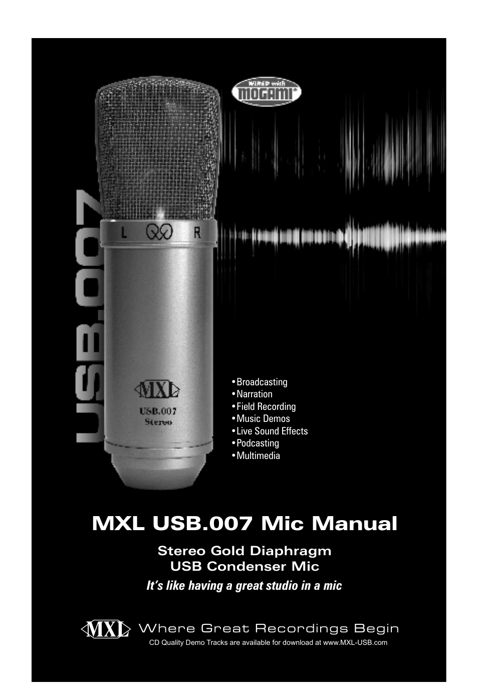 Marshall electronic Marshall MXL MXL USB.007 User Manual | 7 pages