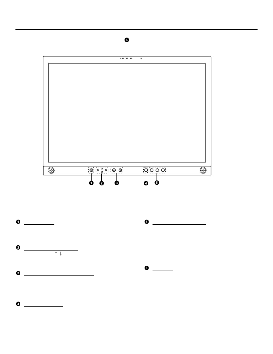 Top and front panel features | Marshall electronic V-R231-IMD-HDSDI User Manual | Page 5 / 23