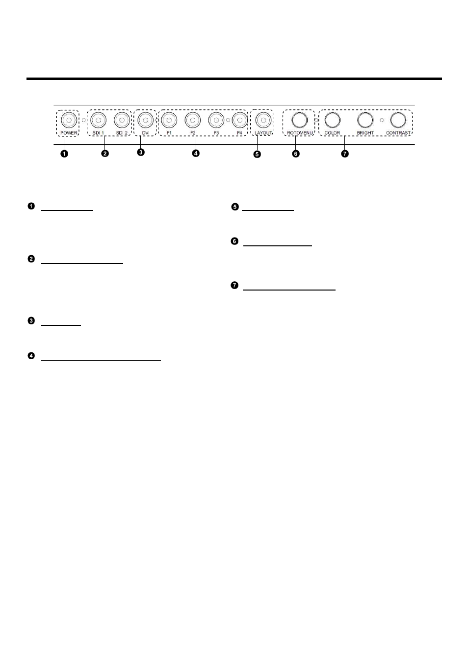 Front panel features | Marshall electronic V-R241-DLW User Manual | Page 6 / 36