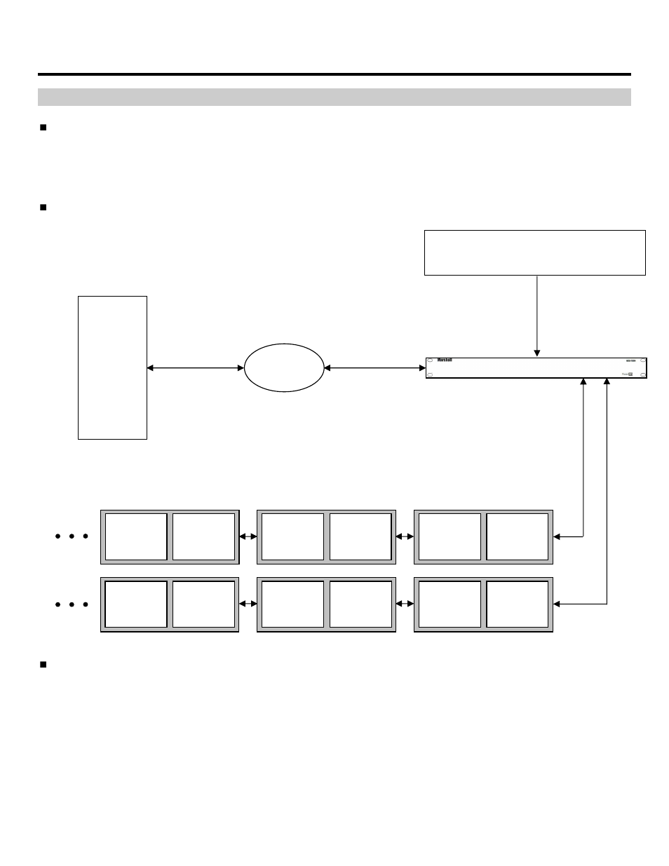System configuration (continued), Remote control with image video pass-through, Overview | Wiring diagram, Monitor configuration | Marshall electronic Network Control Box for IMD Monitors NCB-1004 User Manual | Page 14 / 24