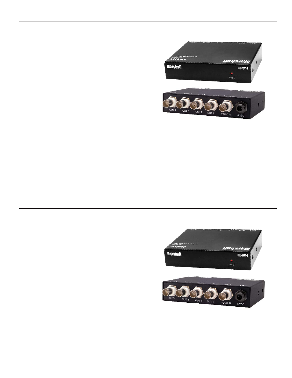 Marshall electronic BD-0114 User Manual | 1 page