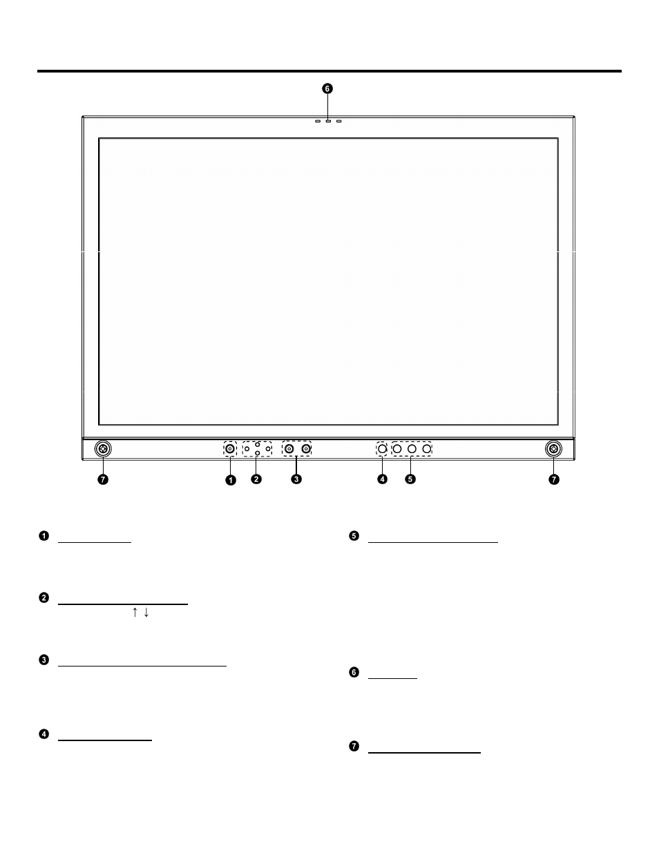 Top and front panel features | Marshall electronic V-R261-IMD-HDSDI User Manual | Page 5 / 28