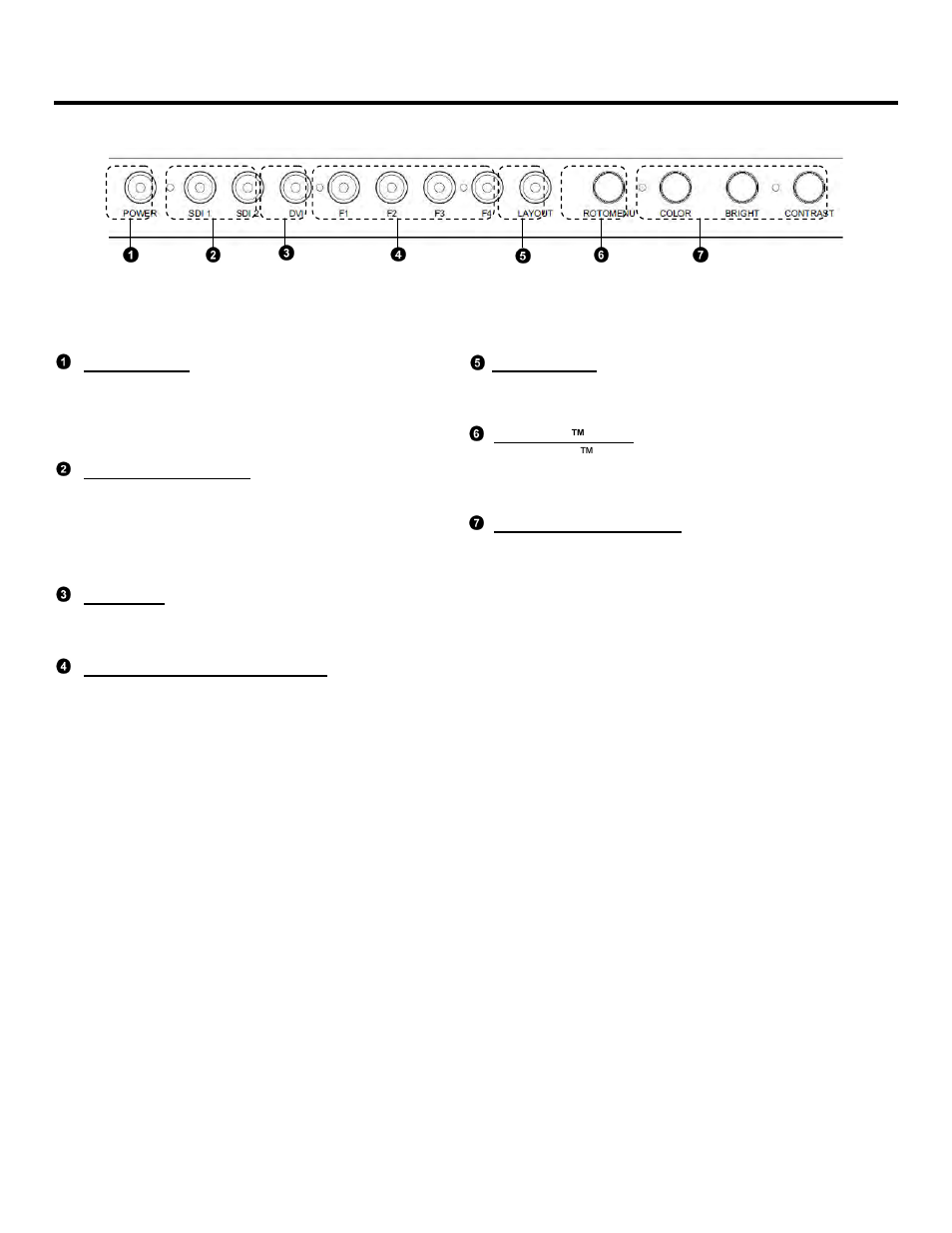 Front panel features | Marshall electronic V-R261-DLW User Manual | Page 6 / 36