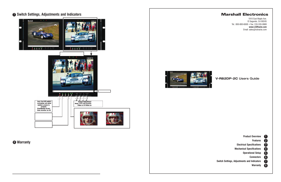 Marshall electronic V-R82DP-2C User Manual | 2 pages