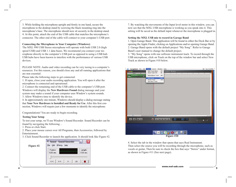 MXL 990 USB Stereo User Manual | Page 4 / 6