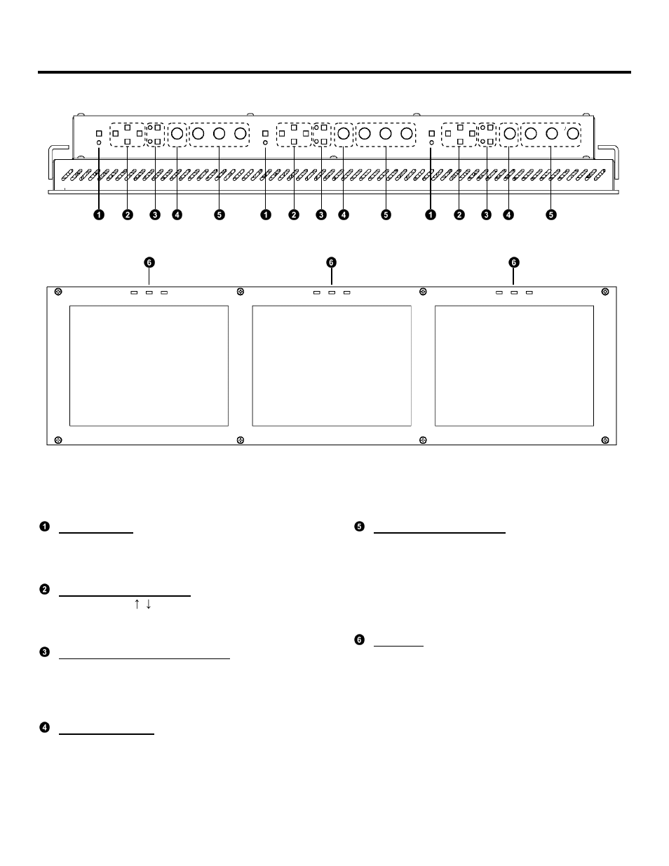 Top and front panel features | Marshall electronic V-R653-IMD-TE User Manual | Page 5 / 28