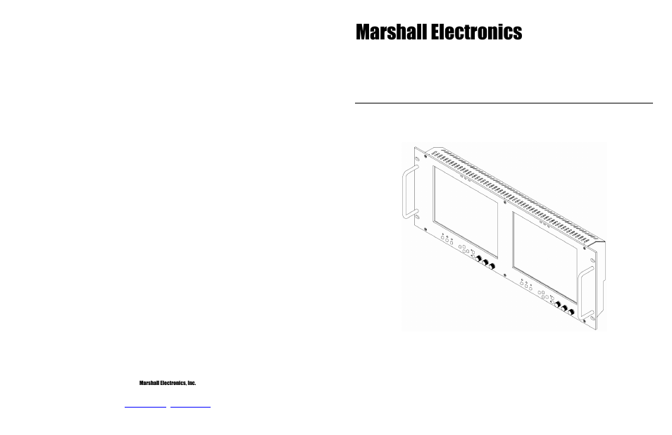 Marshall electronic V-R842DP-DVI User Manual | 10 pages