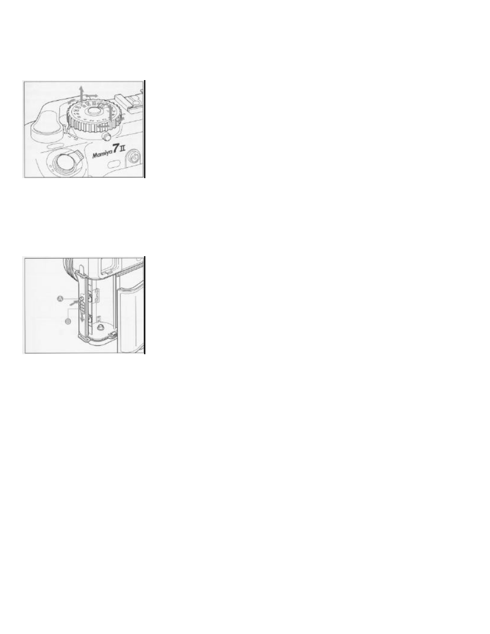 Before loading the film, Setting the film speed, Opening/closing the back cover | Mamiya 7 II User Manual | Page 17 / 45