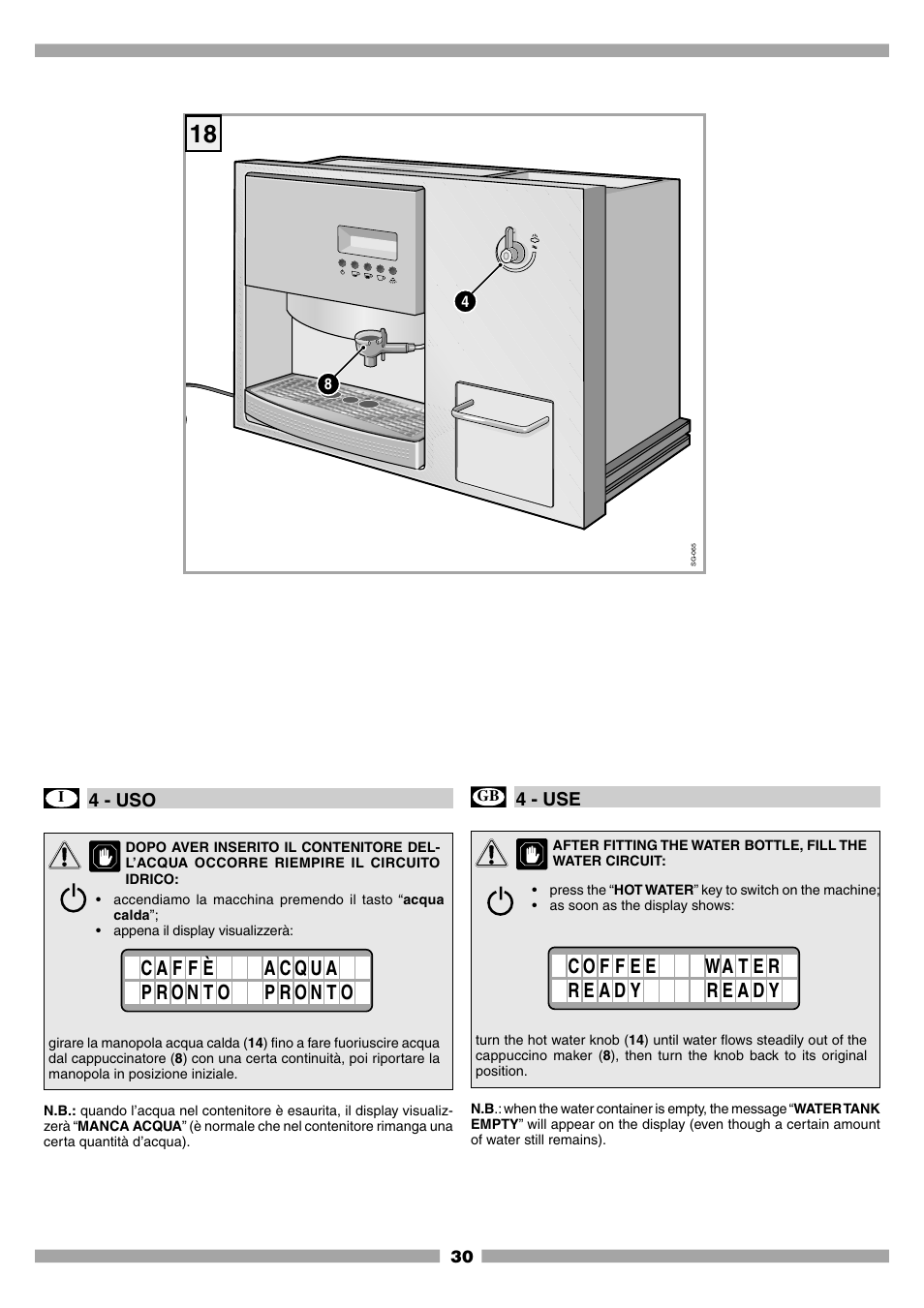 Mamiya Built-In Automatic Electronic Coffee Machine SCM1 User Manual | Page 29 / 101