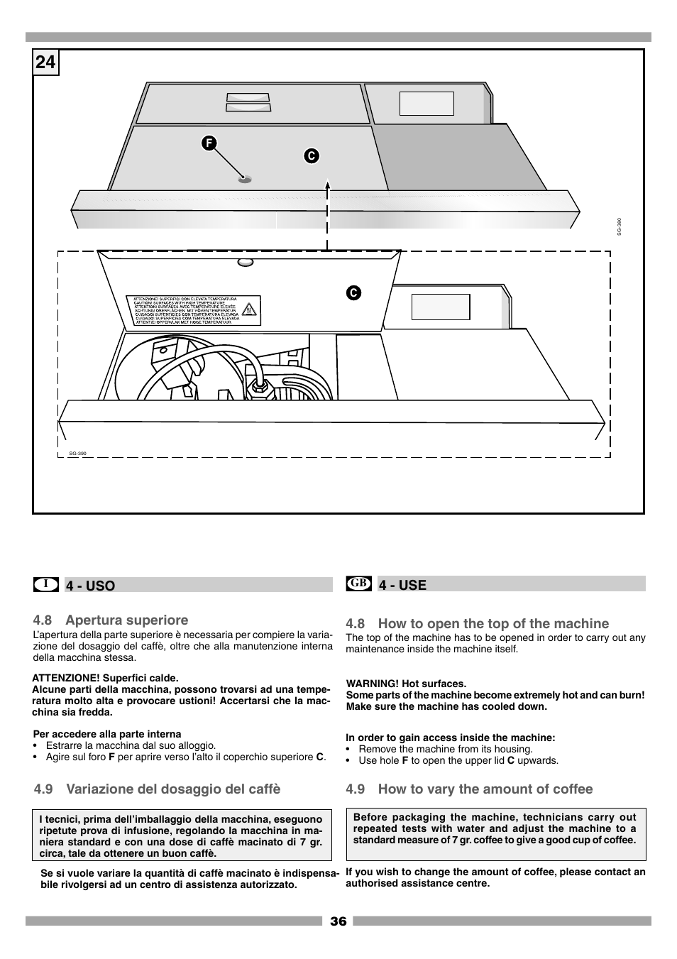Mamiya Built-In Automatic Electronic Coffee Machine SCM1 User Manual | Page 35 / 101