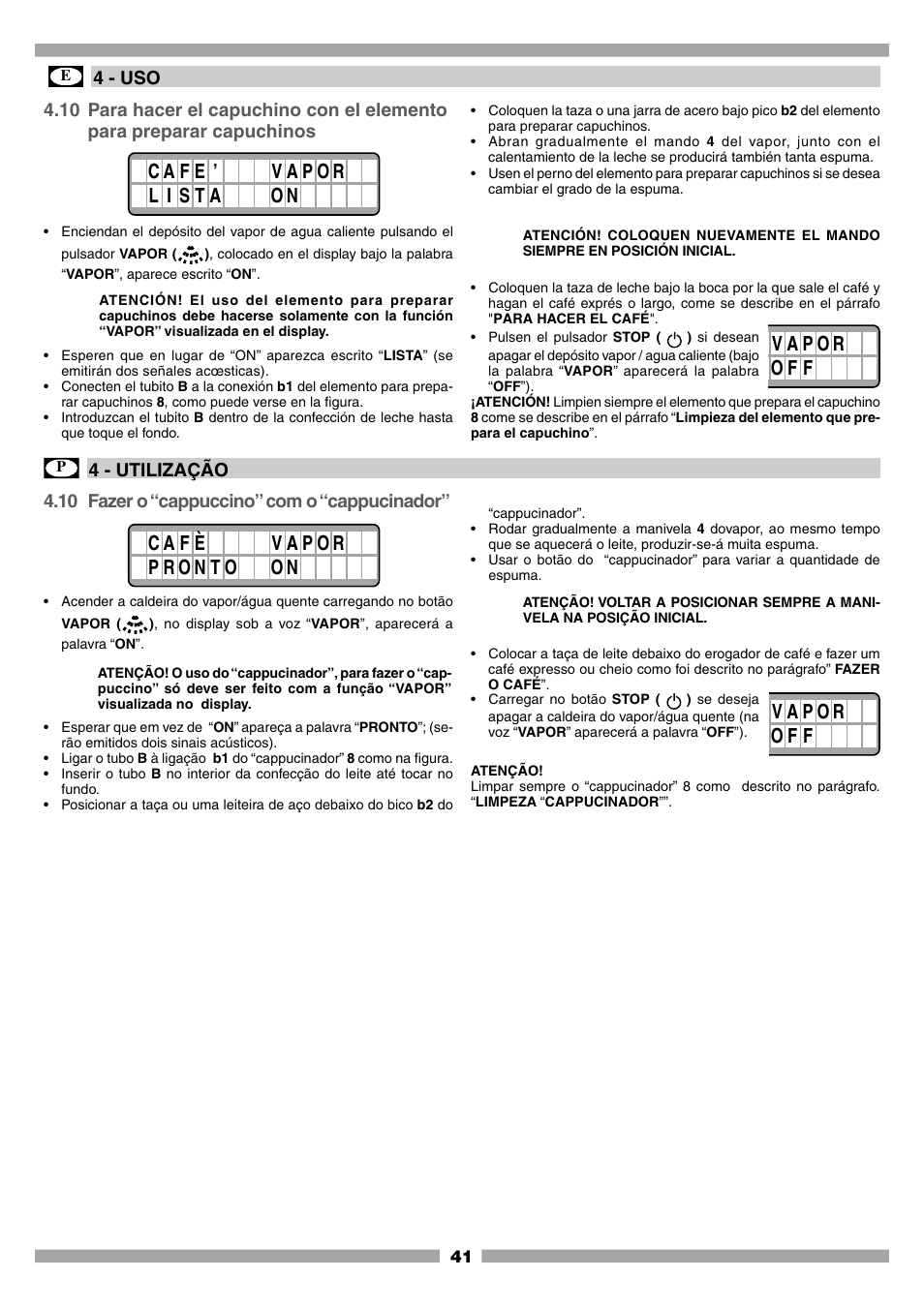 Mamiya Built-In Automatic Electronic Coffee Machine SCM1 User Manual | Page 40 / 101