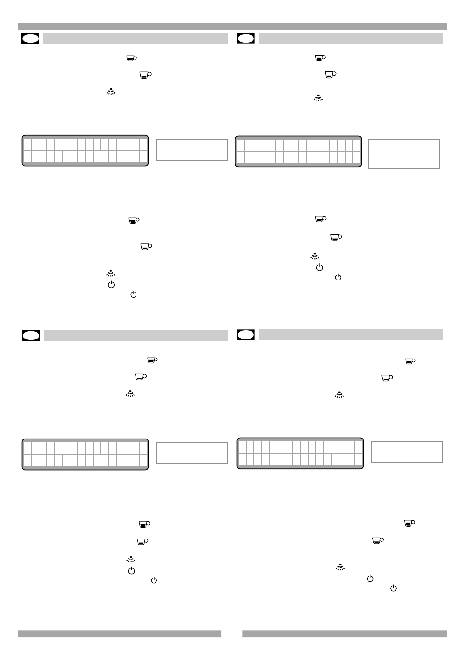 5 - programmazione, 5 - programmierung, 5 - programmation | 5 - programming | Mamiya Built-In Automatic Electronic Coffee Machine SCM1 User Manual | Page 63 / 101