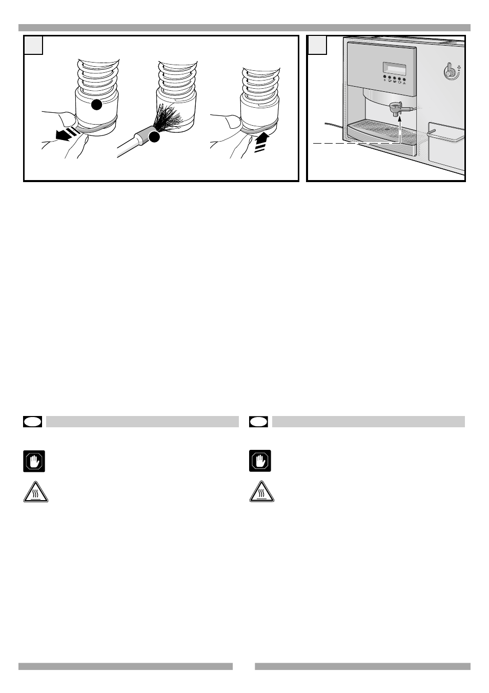 6 - manutenzione, 6 - mantenance, 5 sostituzione della guarnizione portafiltro | 6 sostituzione della lampada, 5 how to replace the filter holder gasket, 6 how to replace the light bulb | Mamiya Built-In Automatic Electronic Coffee Machine SCM1 User Manual | Page 75 / 101
