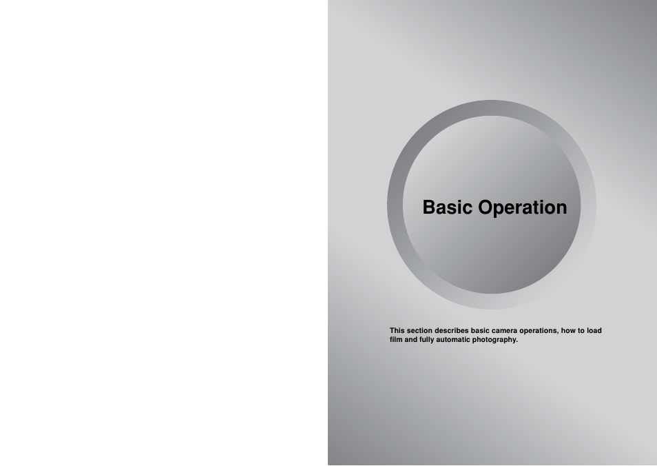 Basic operation | Mamiya 645 AFD III User Manual | Page 14 / 56