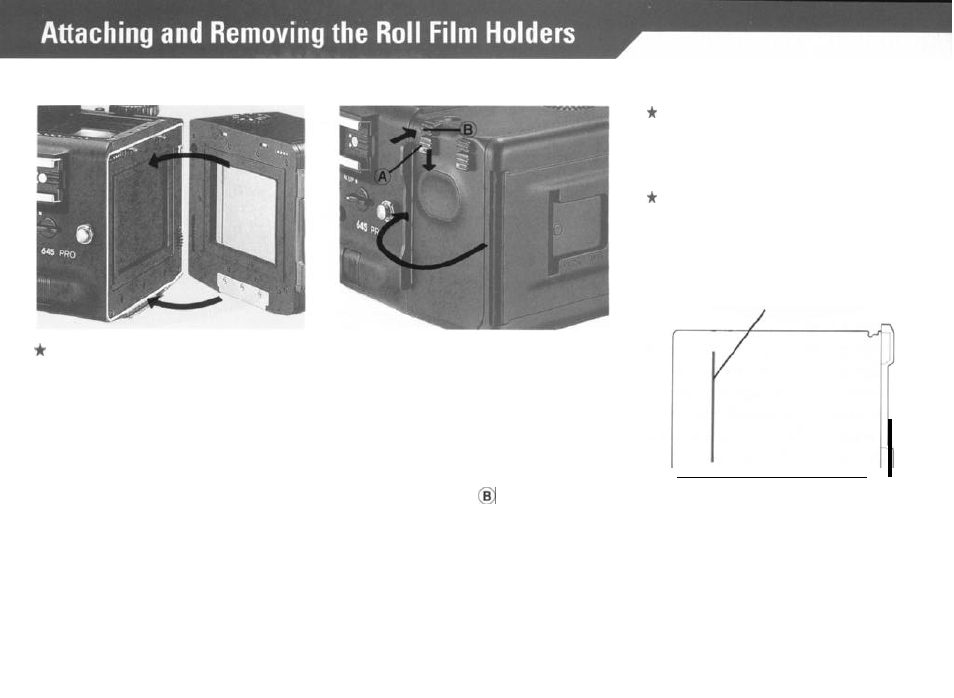 Roll film holders | Mamiya PRO 645 User Manual | Page 12 / 43