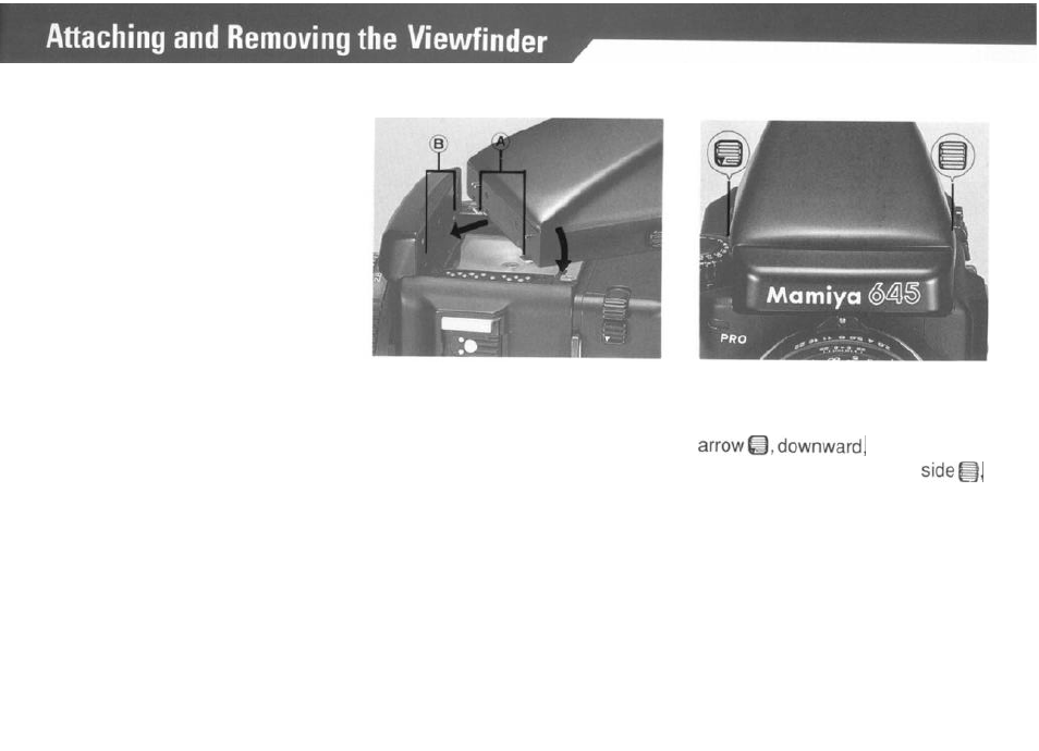 Viewfinder | Mamiya PRO 645 User Manual | Page 13 / 43