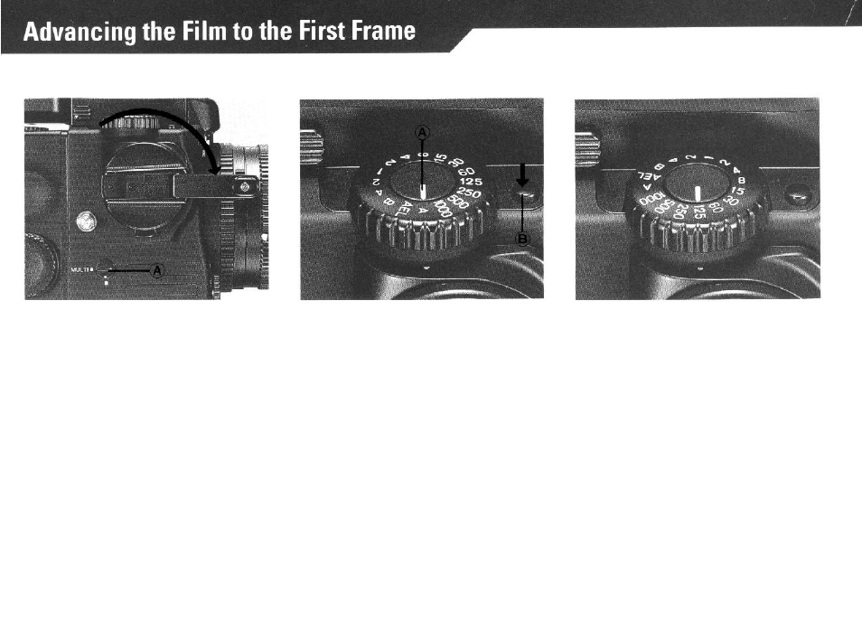 Advancing film to first frame | Mamiya PRO 645 User Manual | Page 22 / 43