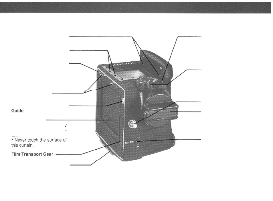 Rear view | Mamiya PRO 645 User Manual | Page 9 / 43