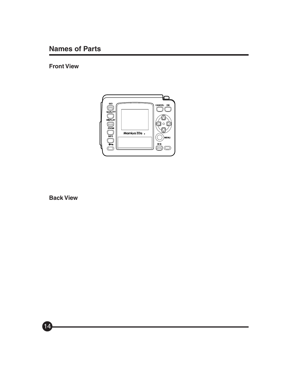 Mamiya Digital Back DCUG1205N01 User Manual | Page 14 / 106