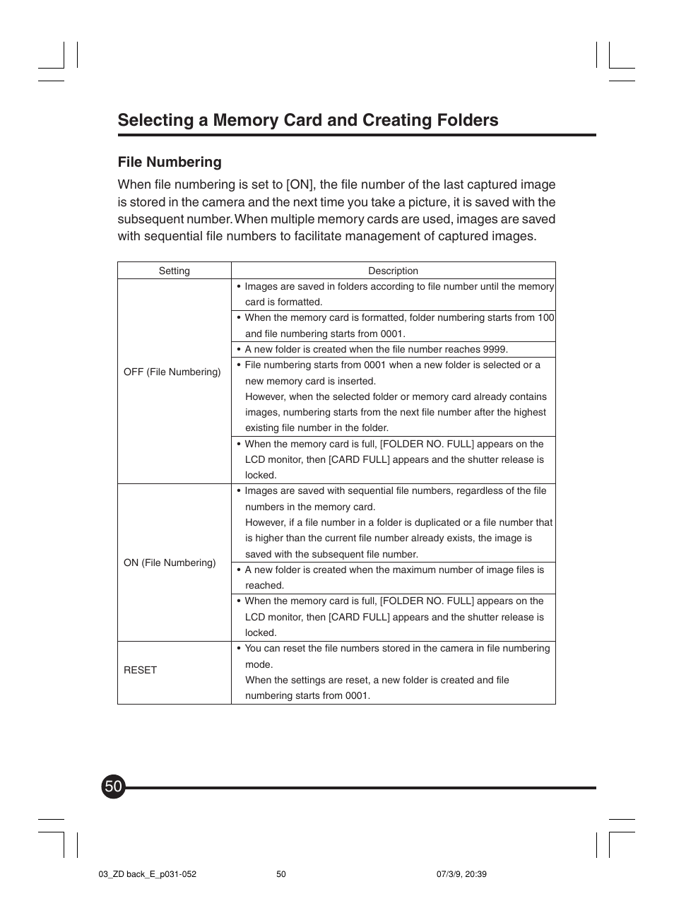 File numbering | Mamiya Digital Back DCUG1205N01 User Manual | Page 50 / 106