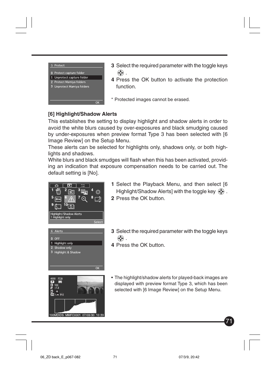Mamiya Digital Back DCUG1205N01 User Manual | Page 71 / 106