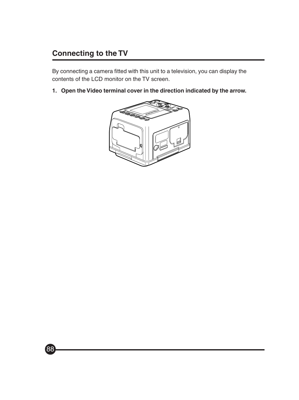 Connecting to the tv | Mamiya Digital Back DCUG1205N01 User Manual | Page 88 / 106