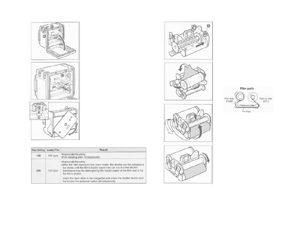 Loading film in the magazine | Mamiya 645 AF User Manual | Page 12 / 44