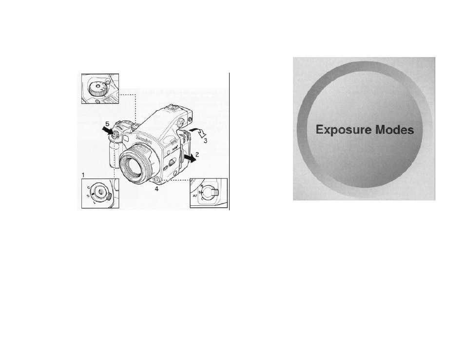Camera operation test, Exposure modes | Mamiya 645 AF User Manual | Page 20 / 44