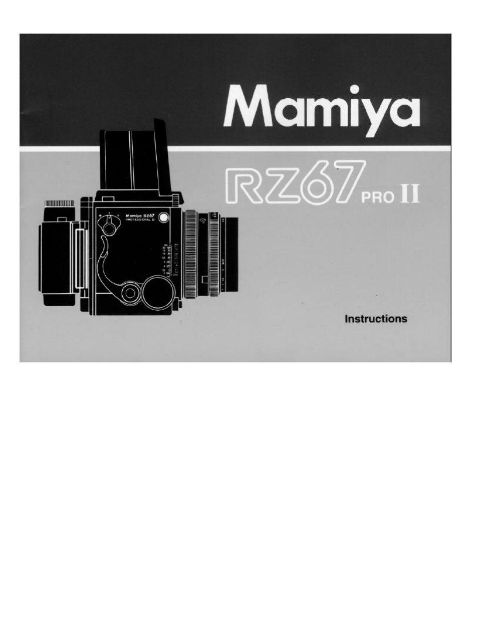 Mamiya RZ67 PRO II User Manual | 43 pages