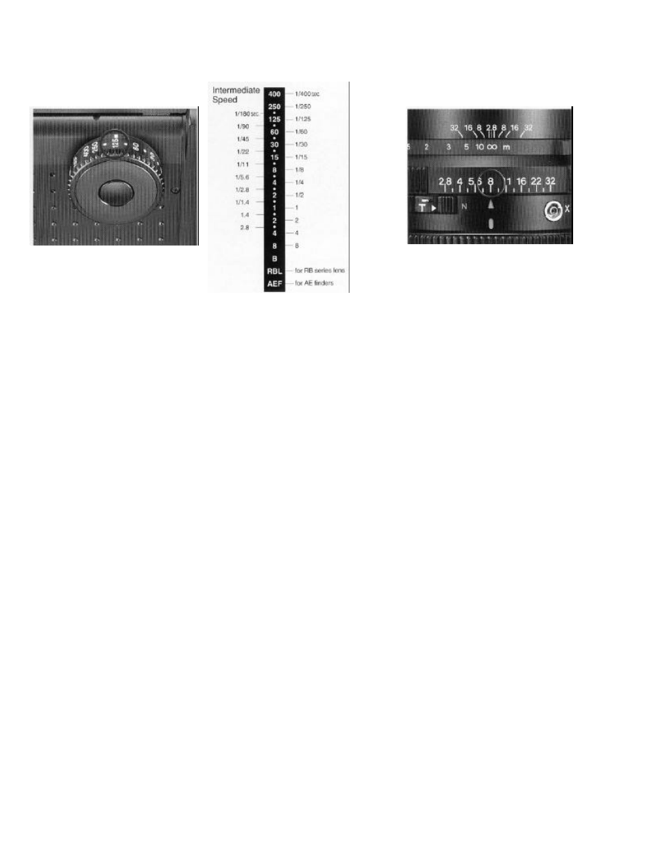 Shutter speed and aperture | Mamiya RZ67 PRO II User Manual | Page 23 / 43