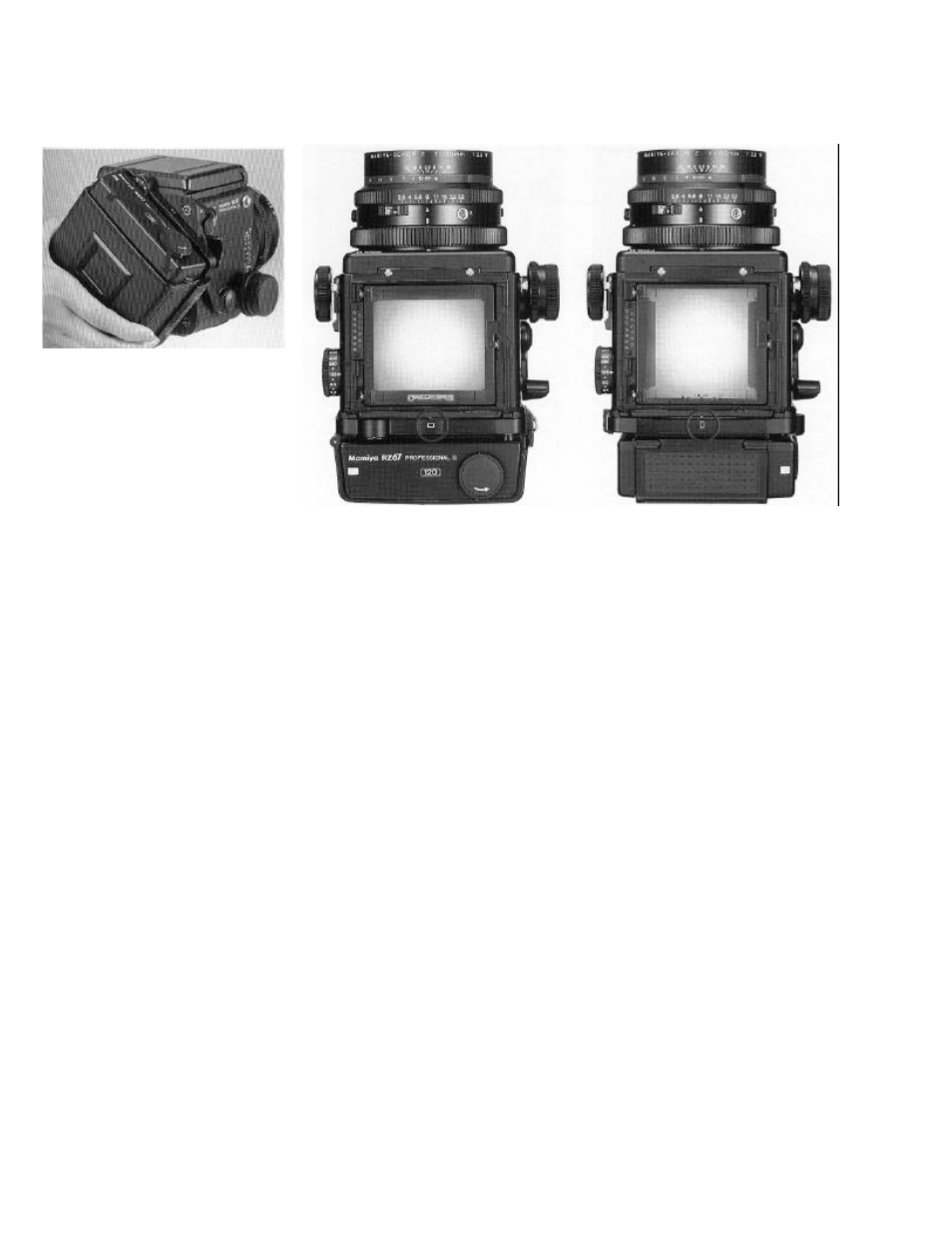 The revolving back | Mamiya RZ67 PRO II User Manual | Page 31 / 43