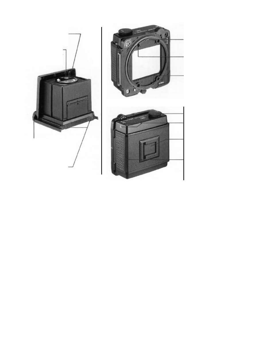 Waist-level finder, Roll film holder | Mamiya RZ67 PRO II User Manual | Page 8 / 43