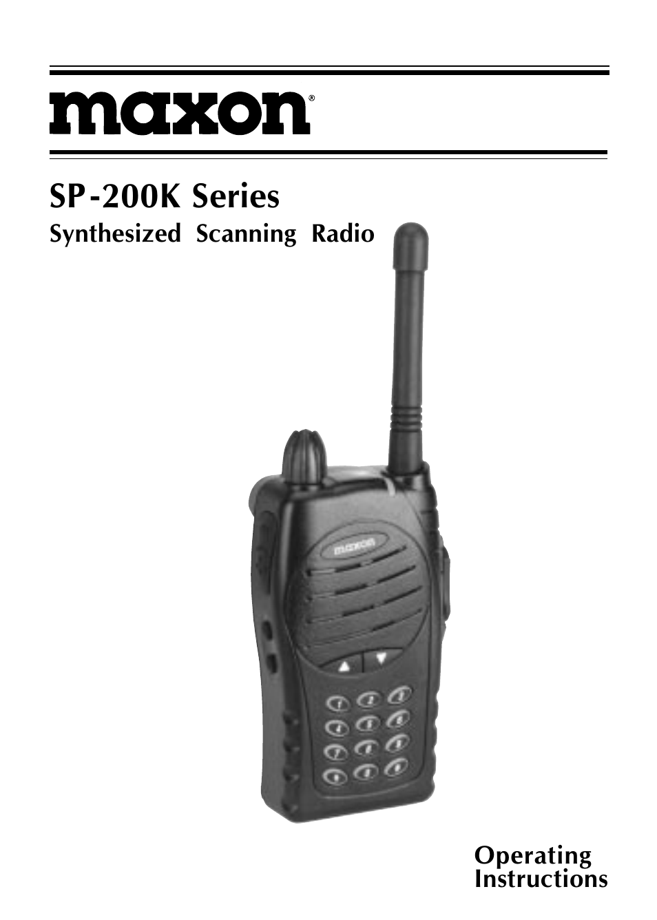 Maxon Telecom SP-200K Series User Manual | 64 pages