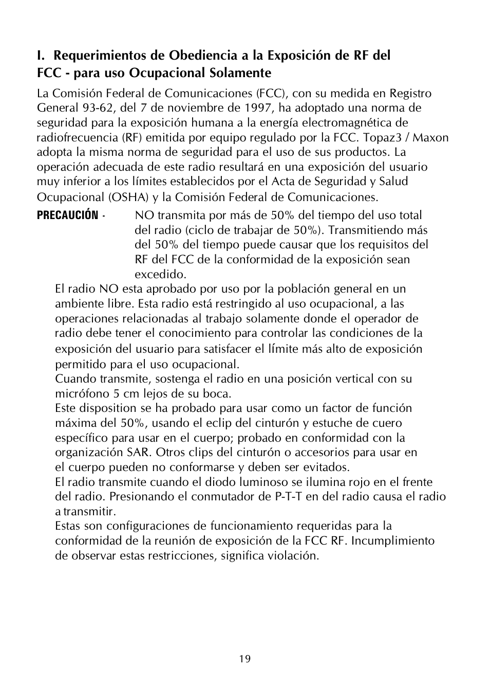 Maxon Telecom SP-200K Series User Manual | Page 24 / 64