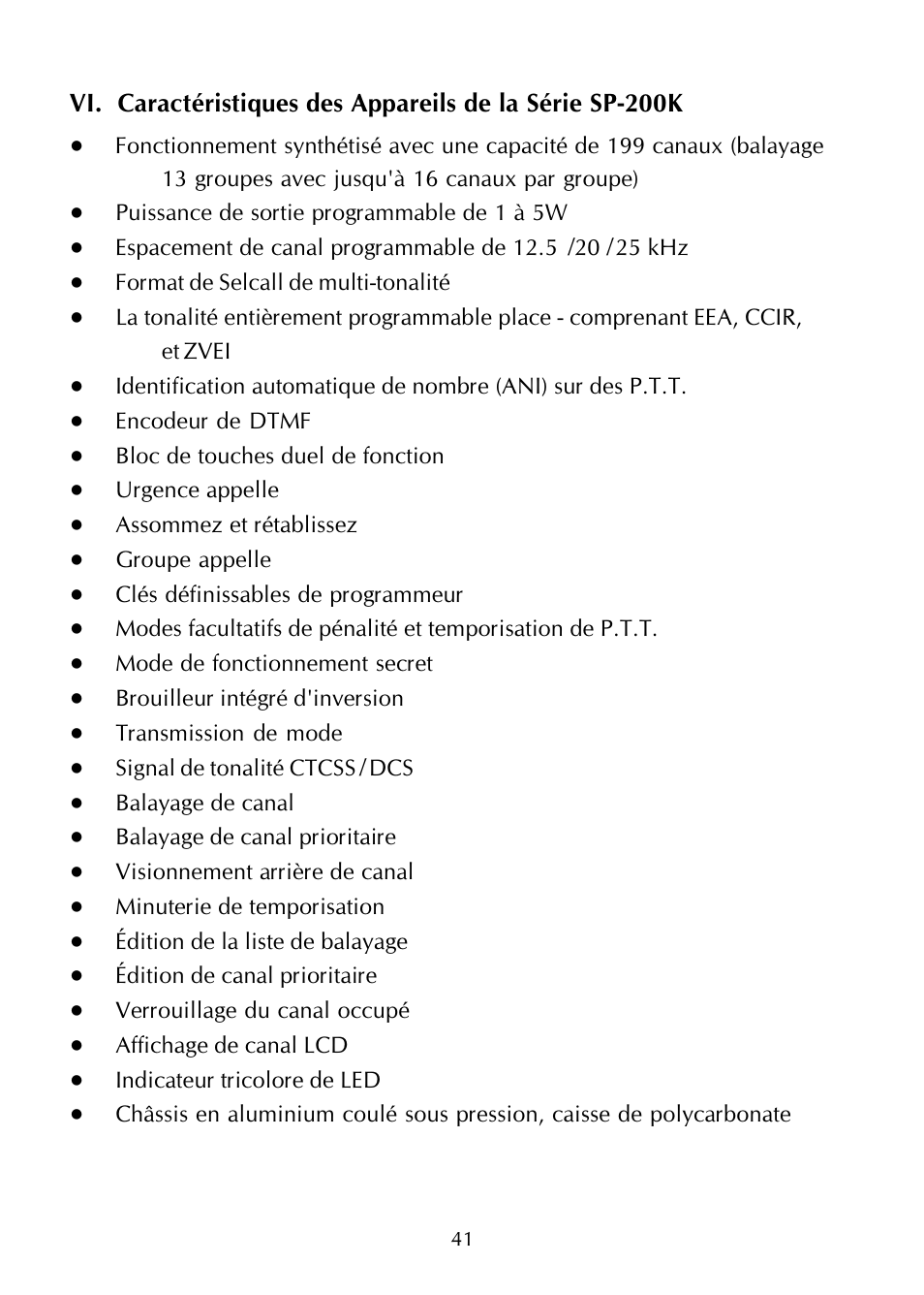 Maxon Telecom SP-200K Series User Manual | Page 47 / 64