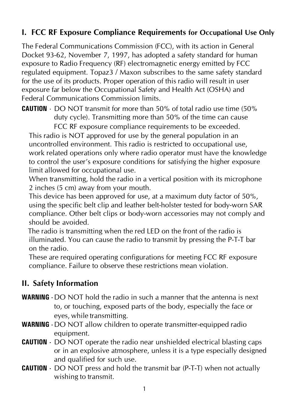 Maxon Telecom SP-200K Series User Manual | Page 5 / 64