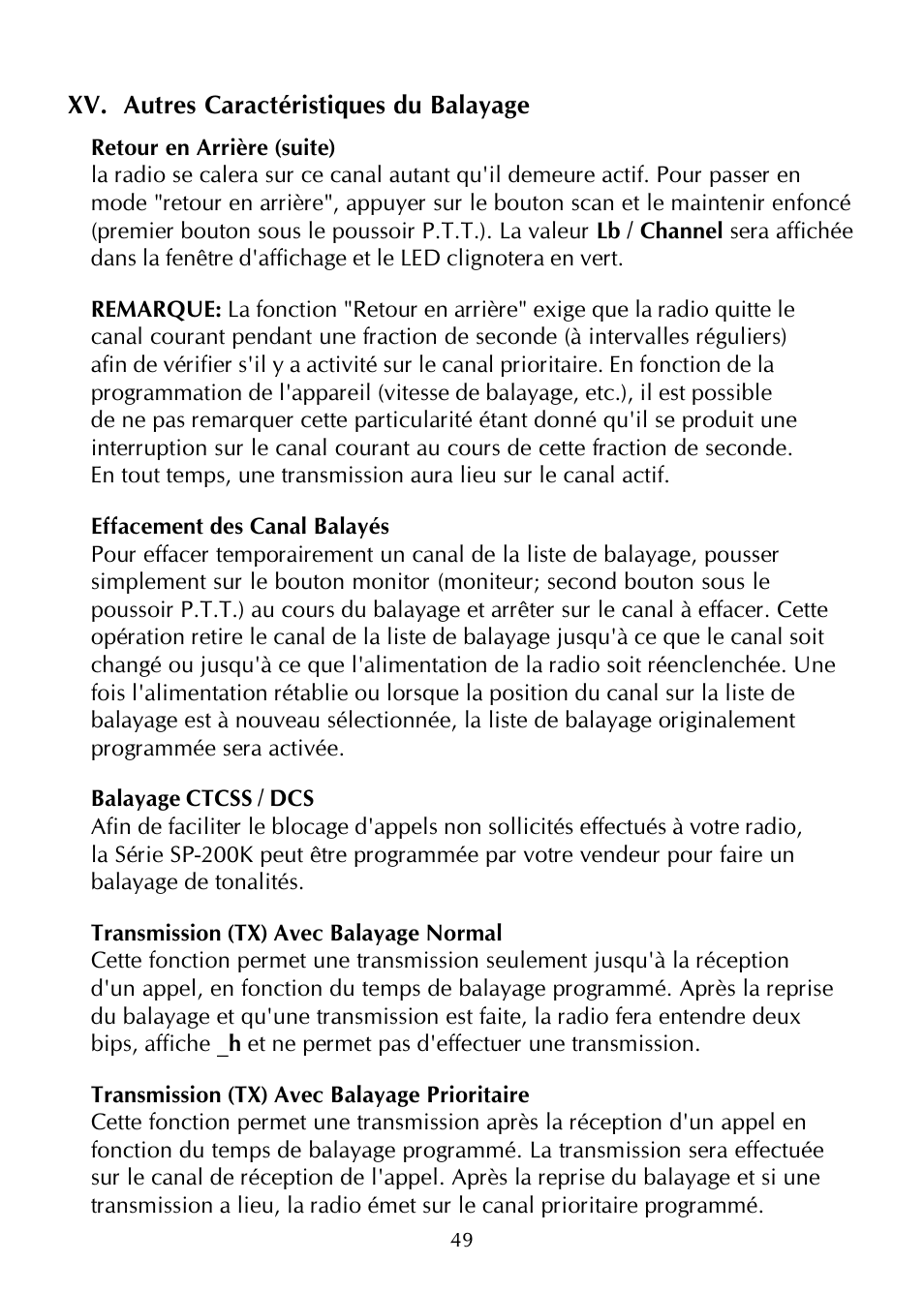 Maxon Telecom SP-200K Series User Manual | Page 55 / 64