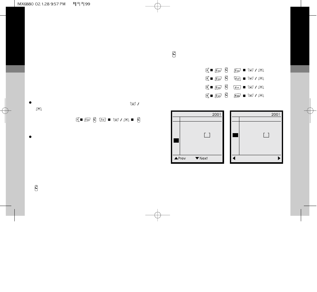 English, Go to day/week and view weekly/monthly | Maxon Telecom MX-6880 User Manual | Page 51 / 57