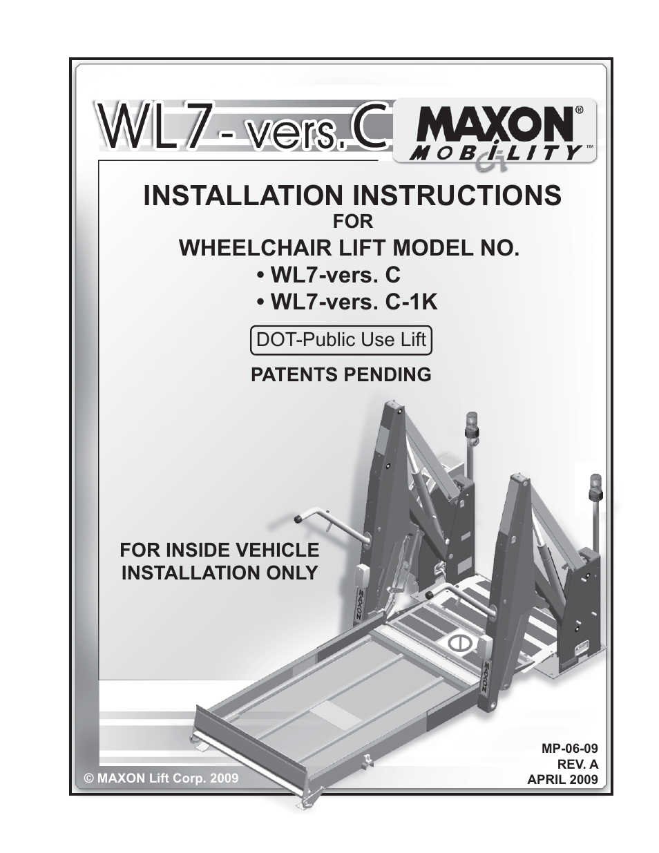Maxon Telecom WL7-VERS. C User Manual | 61 pages