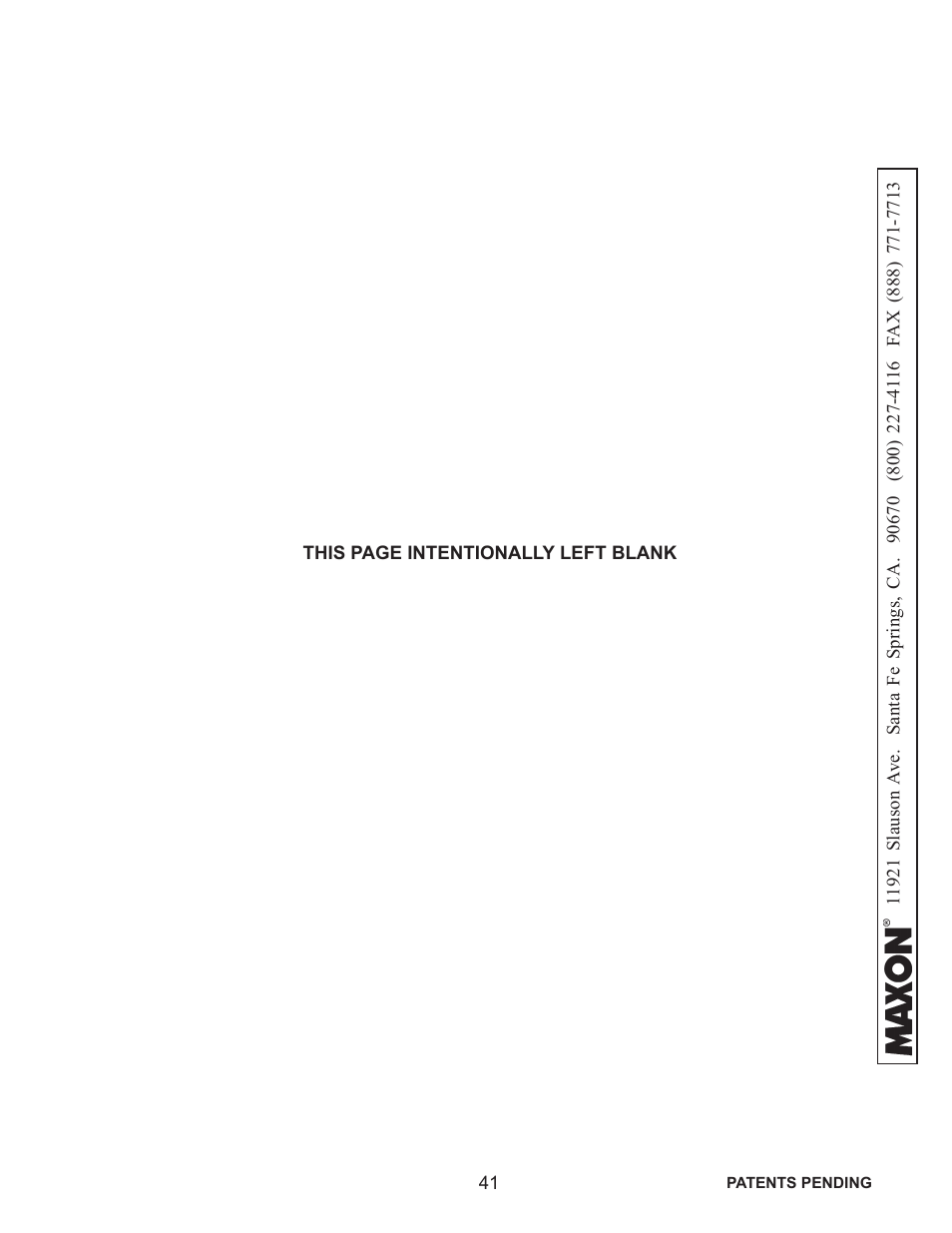 Maxon Telecom WL7-VERS. C User Manual | Page 41 / 61