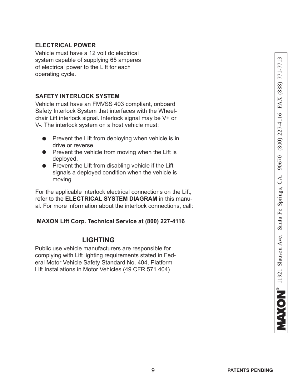 Maxon Telecom WL7-VERS. C User Manual | Page 9 / 61