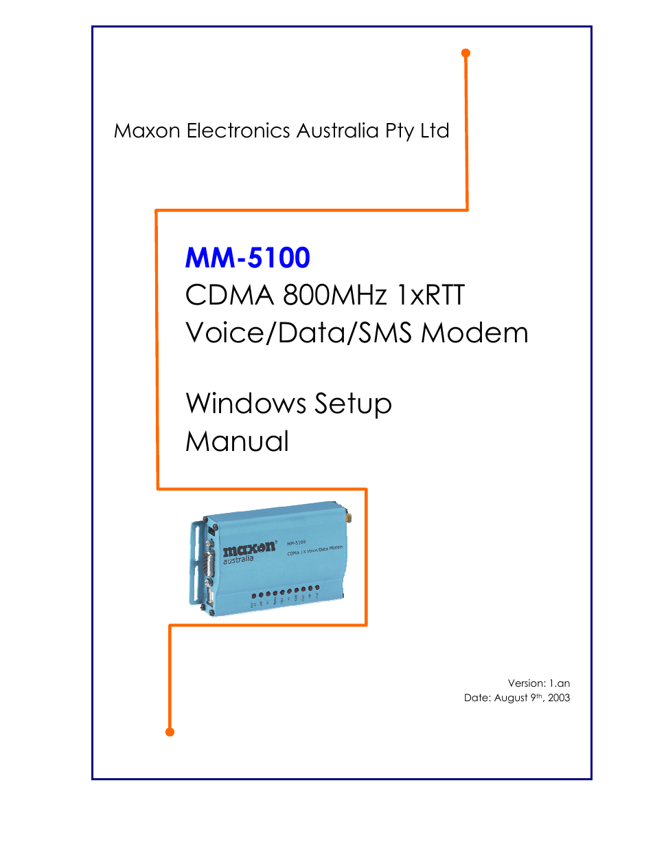 Maxon Telecom MM-5100 User Manual | 44 pages