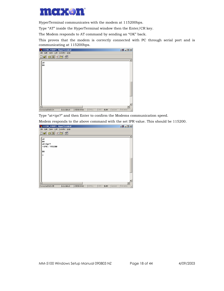 Maxon Telecom MM-5100 User Manual | Page 18 / 44