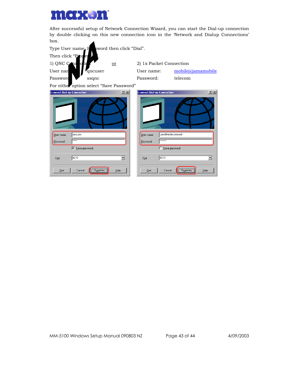 Maxon Telecom MM-5100 User Manual | Page 43 / 44