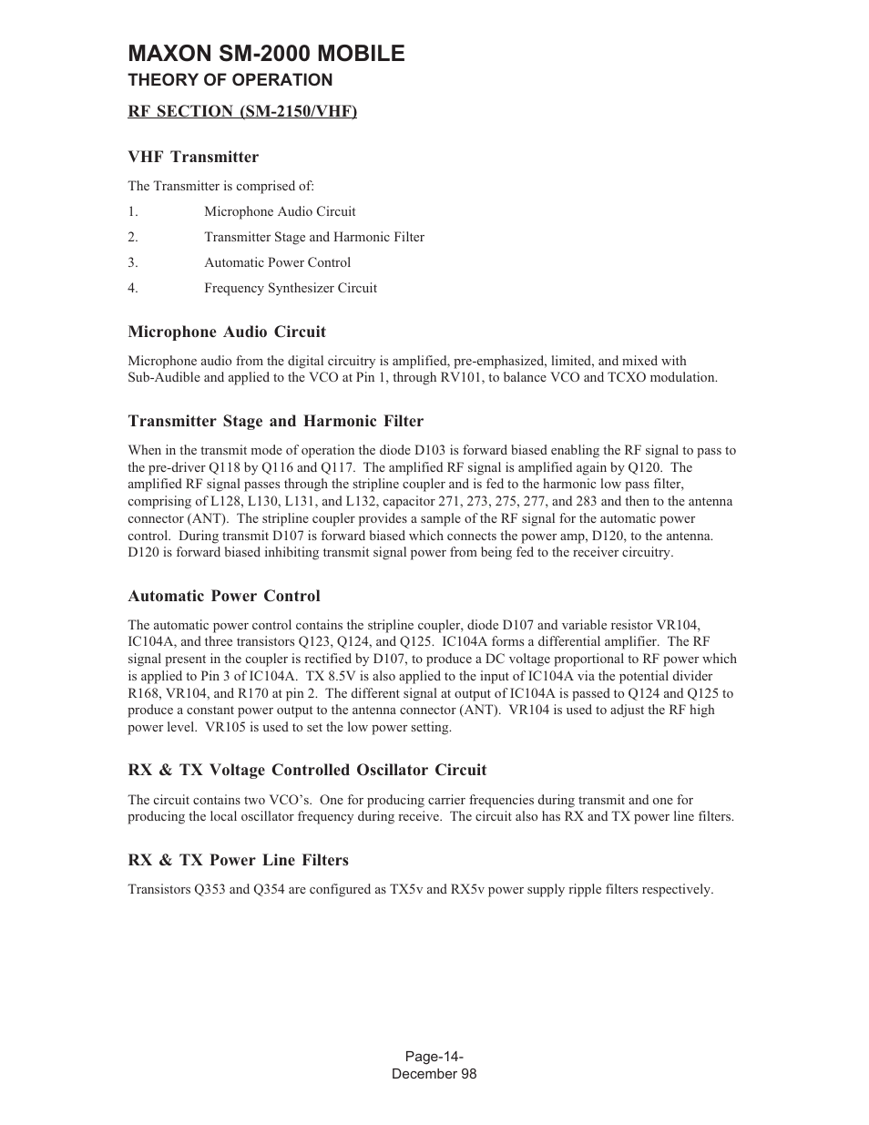 Maxon sm-2000 mobile | Maxon Telecom FM Mobile radio SM-2000 User Manual | Page 18 / 74
